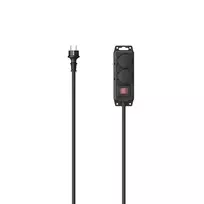 Hama 00223062 prailgintuvas 2 m 2 lizdai Lauko Juoda