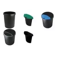 Helit šiukšliadėžė popieriui 45 L raudona plastikinė su apvadiniu rankenos kraštu