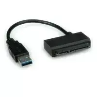 ROLINE USB 3.0 į SATA adapteris – disko valdiklis 2,5 colio ir 3,5 colio diskams, SATA 6Gb/s, 600MB/s, USB 3.0, juodas (12.02.1043)
