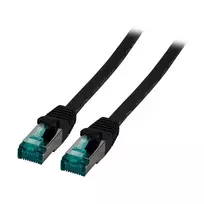 EFB-Elektronik RJ45 Patch Laidas Cat.6A S/FTP LSZH juodas 0,25m