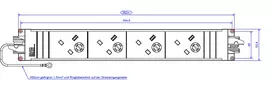 Bachmann STEP BASE 4xUK 906.11930 – prailgintuvas su 4 UK kištukiniais lizdais