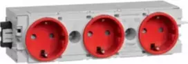 Hager Dado Trunking Plug-In modulis (P x A x G) 180 x 50 x 61 mm GS30003020 1 vnt. eismo raudona (GS30003020)