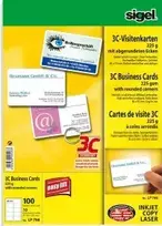 Vizitinės kortelės Sigel LP798 100 vnt.