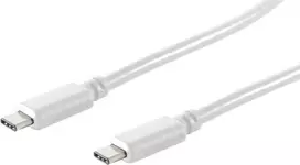 USB-C laidas ShiverPeaks 13-45026 USB 3.2 Gen 2 1 m baltas