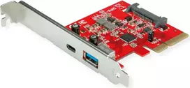 ROLINE PCI-Express plokštė, USB 3.2 Gen 2, 1x USB-A + 1x USB-C (15.06.2142)