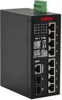 ROLINE Pramoninis Gigabit Ethernet valdomas jungiklis 8x PoE+ 2x SFP 240W (21.13.1131)