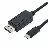 ROLINE 11.04.5835 Vaizdo kabelis-adapteris 1 m DisplayPort USB Type-C juodas (11.04.5835)