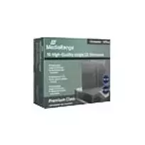 MediaRange Retail-Pack CD-Slimcases single - Slim Jewel Case für Speicher-CD - Kapazität: 1 CD/DVD - Schwarz, durchsichtig (Packung mit 10) (BOX32)