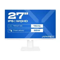 Monitorius JAPANNEXT JN-IPS270WQHD75F-C65W-HSP-W 27 colių WQHD IPS 75Hz AMD FreeSync