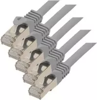 ShiverPeaks tinklo kabelis Cat7 S/CONN pilkas 3 m 75513-SET5