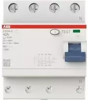 ABB liekamosios srovės automatinis jungiklis FX204A-40/0.03 4P A tipas 40A 30mA (2CSF204165R1400)