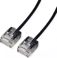 ROLINE UTP Patch kabelis Cat.6A itin trumpas RJ45 juodas 0,5 m - Tinklo kabelis - CAT 6a (21.15.4460)
