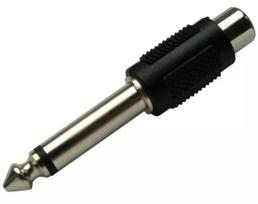 Adapteris RCA (Cinch) į 6,3 mm kištuką mono, SCHWAIGER KHA4010 533, juodas