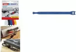 Tesa kabelio raištis Cable Manager mažas, spalvotas 12 mm x 200 mm, paruoštos formos, daugkartinis (55236-00000-0)