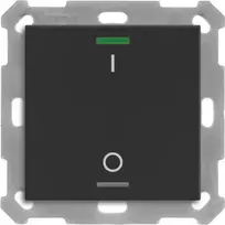MDT BE-TAL55T106.B1 KNX mygtukas Šviesa 55 1f RGBW temperatūros jutiklis juodas matinis perjungimas 1