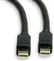 Roline DisplayPort jungiamasis laidas 1.00 m 11.04.5817 Ekranuotas Juodas [1x Mini-DisplayPort Kištukas - 1x Mini-DisplayPort Kištukas]