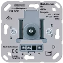 JUNG 211 GDE jungiklis sukamasis, metalinis, 230–240 V AC, 50 Hz