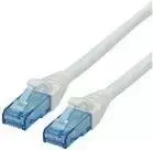 ROLINE Patch-Cable - RJ-45 (M) į RJ-45 (M) - 1,5 m - UTP - CAT 6a - Be halogenų, Lieta konstrukcija, Suvyta gysla - Balta (21.15.2764)