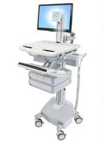 Multimedijos vežimėlis Ergotron StyleView aliuminis, pilkai baltas