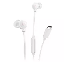 Motorola EARBUDS3CSWHITE ausinės / headset laidinės Į ausį Skambučiai/Muzika USB Type-C Balta