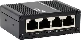 Pramoninis 5 prievadų Gigabit tinklo jungiklis Exsys EX-62021 su USB-C maitinimo įvadu, nevaldomas