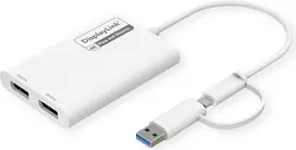 ROLINE USB Type C į Dual DP 4K60 adapteris (12.03.3207)
