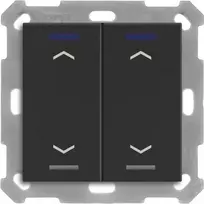 MDT BE-TAL550206.A1 KNX mygtukas šviesoms 55 2 krypčių RGBW juodas matinis žaliuzėms 1