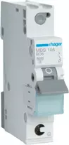 Hager MBS106 automatinis jungiklis 6 A, B tipo, 1 modulis