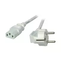 EFB-Elektronik maitinimo laidas su įžemintu kištuku 90° - C13 180°, pilkas, 3,0 m, 3 x 1,00 mm²