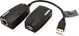 Adapteris USB-A į RJ-45, juodas, Value 12.99.1123