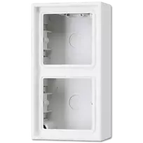 Paviršinis jungiklio/kištukinio lizdo dangtelis JUNG LS 582 A WW — Baltas, Duroplast, 81×47×152 mm