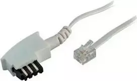 S/CONN 3m TAE-F – RJ11 baltas ShiverPeaks TC 70043-W telefono laidas