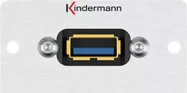 Kindermann 7444000529 USB lizdas su aliuminio plokšte