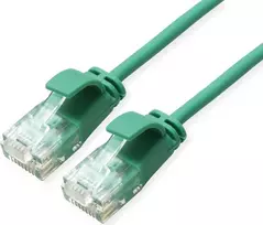 ROLINE GREEN UTP Patch Laidas Cat.6A (Class EA), LSOH, plonas, Žalias, 0,3 m (21.44.3931)
