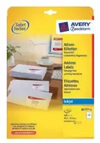 Lipdukai spausdintuvui Avery J8177-25 balta spalva