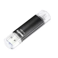 Hama Laeta Twin USB atmintukas 256GB USB Type-A / Micro-USB 3.2 Gen 1 Juodas