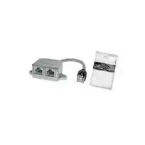 Tinklo kabelis ShiverPeaks Cat5e RJ45-2x RJ45 0,1 m juodas sidabrinis