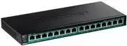 TRENDnet TPE TG161H – tinklo jungiklis, 16x 10/100/1000 (PoE+), montuojamas į stelažą, 120 W PoE+