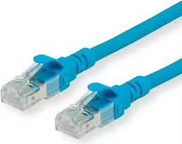 ROLINE - Patch kabelis - RJ-45 (M) į RJ-45 (M) - 50 cm - UTP - CAT 6 - be halogenų, liejinis, vytas - mėlynas (21.15.2540)