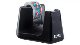 Stalinis lipnios juostos dozatorius tesa Easy Cut Smart Desk Dispenser, juodas, plastikinis