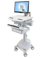 Multimedijos vežimėlis Ergotron StyleView aliumininis pilkai baltas