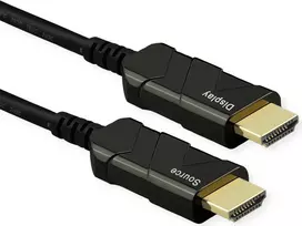 ROTRONIC-SECOMP Roline - Ultra High Speed - HDMI-Kabel mit Ethernet - HDMI männlich zu HDMI männlich - 50 m - abgeschirmt - Schwarz - unterstützt 8K 6