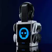 Numskull Games PS5 įkvėptas žaidimų seifas, diskų laikiklis žaidimams, PlayStation 5, pilka, laidinis, 1 vnt.