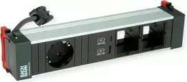 Bachmann Power Frame 916.0572 vidutinis maitinimo modulis 1x CEE7/7 2x CM 1x USB