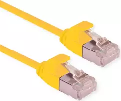 ROLINE Green - Patch laidas - RJ-45 (M) į RJ-45 (M) - 30 cm - U/FTP - CAT 6a - Be halogenų, liejinis, su apsauga nuo užkabinimo, vytas, 10 Gigabit Ethernet - Geltona, Pantone 135C (21.44.3321)