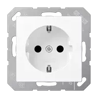 Kištukinis lizdas Type F Jung A 1520 BF WWM, 16 A, 250 V, termoplastikas, baltas, 55×55 mm