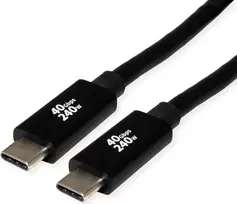 ROLINE USB4 Gen3x2 40Gbit/s laidas C-C ST/ST 240W 2m