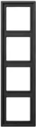 JUNG rėmelis 4-iems mechanizmams antracitas horizontalus/vertikalus AL 2984 AN