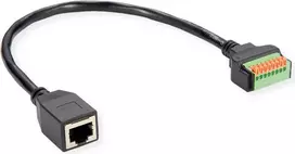 ROLINE adapteris RJ45 BU - Push- Terminal Block - tinklo adapteris (12.02.1172)