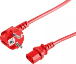 Maitinimo laidas CEE7/7 į C13 ShiverPeaks BS09-05054 Raudonas 5m